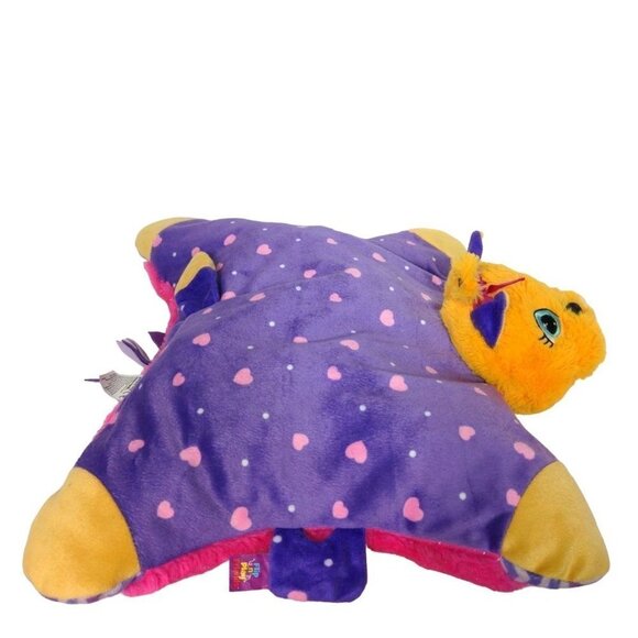 FlipaZoo Flip N Play Pink Unicorn Yorkie Puppy Dog Stuffed Pillow 2017 18" - Picture 7 of 11